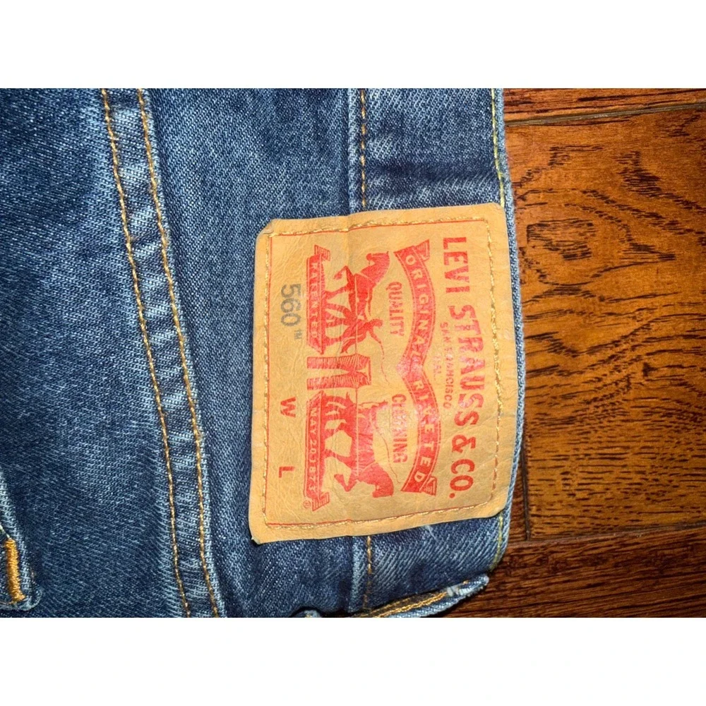 Levi's 560 Comfort Fit Relaxed Taper Jeans Men's 46x34 Blue Denim Classic